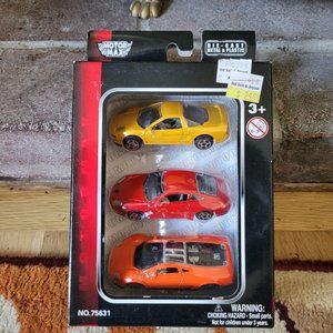 Motormax Super Wheels No. 75631 - Die Cast Toy Cars - 3 Pack -